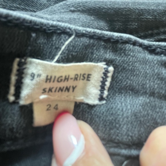 Madewell high rise skinny jeans size 24 - Picture 3 of 4